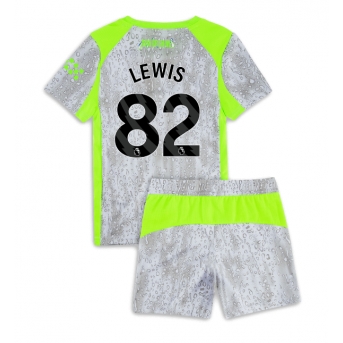 Billige Fotballdrakt Manchester City Rico Lewis #82 Replika Tredjedraktsett Barn 2025-26 Kortermet (med bukser)